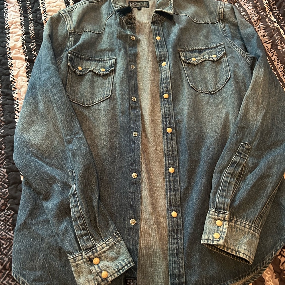 Lucky Brand Button-Up Denim Shirt